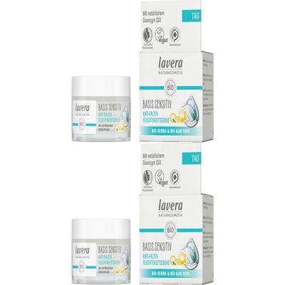 Lavera basis sensitiv Feuchtigkeitscreme Q10 2x 2x50 ml Tagescreme