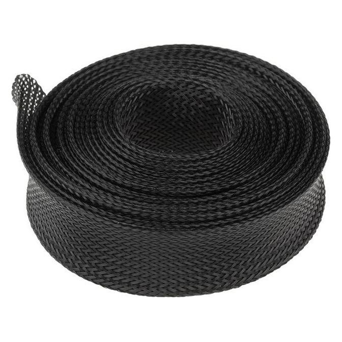 RS PRO Geflechtschlauch 30mm Bereich 25-45mm sw (Kabelschlauch, 500 cm) (408211)