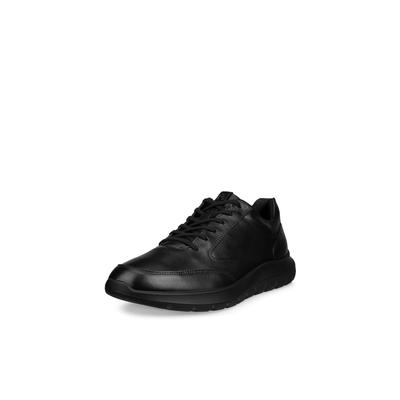 Sneaker ECCO "ECCO CITY STRIDE", Herren, Gr. 43, schwarz, Leder, Schuhe Sneaker, Halbschuh, Schnürschuh, Business-Sneaker in cleaner Optik