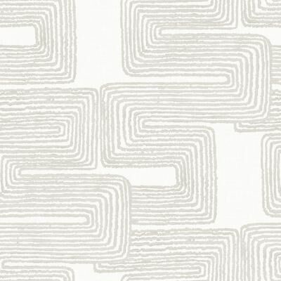 Roommates Nikki Chu White Zulu Signature Peel and Stick Wallpaper