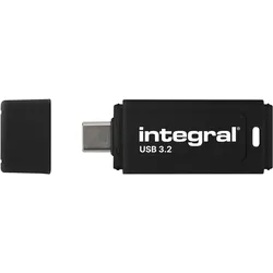 Integral USB-C-Stick 3.0 Schwarz – 128 GB (Schwarz) (128 GB, USB-C), USB Stick, Schwarz