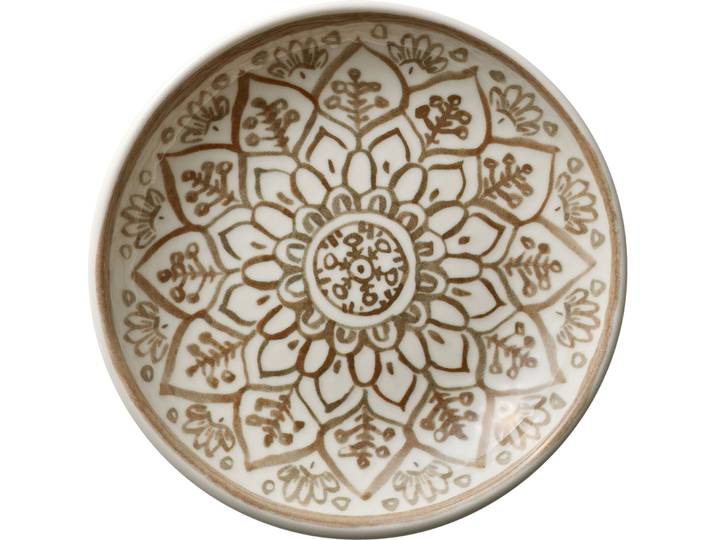 Teller tief Soulmate braun Porzellan D 21 cm