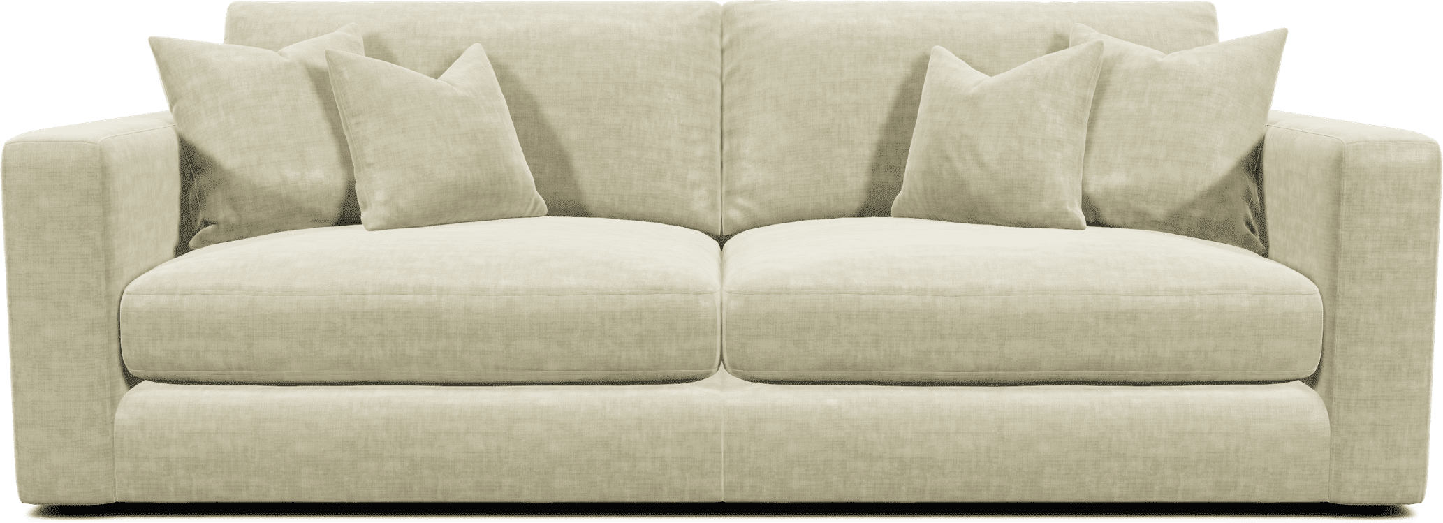 Cleo Luxe Chenille Pearl Sofa Range, 3 Seater Split Sofa