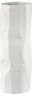 Elk Signature Elk Home Lore White Finish Earthenware 8 Inch Wide Vase