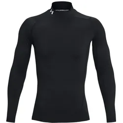 UNDER ARMOUR HeatGear Armour Mock langarm Funktionsshirt Herren 001 - black/white 3XL