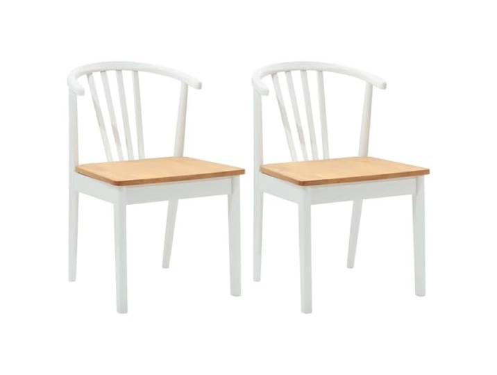 NLQMSU Esszimmerstuhl, 2-teilig, massives Gummibaumholz, Vintage Bequemes Sitzkissen, stabiler Rahmen, vielseitig einsetzbar, einfache Reinigung mit einem Tuch