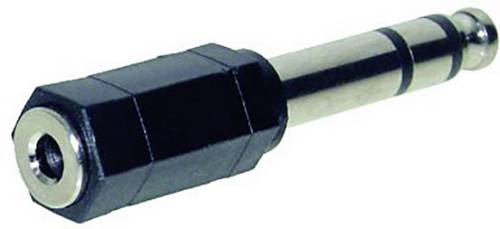 TRU Components Klinken-Adapter Klinkenstecker 6.35mm - Klinkenbuchse 3.5mm Stereo, Mono Polzahl:3, 2