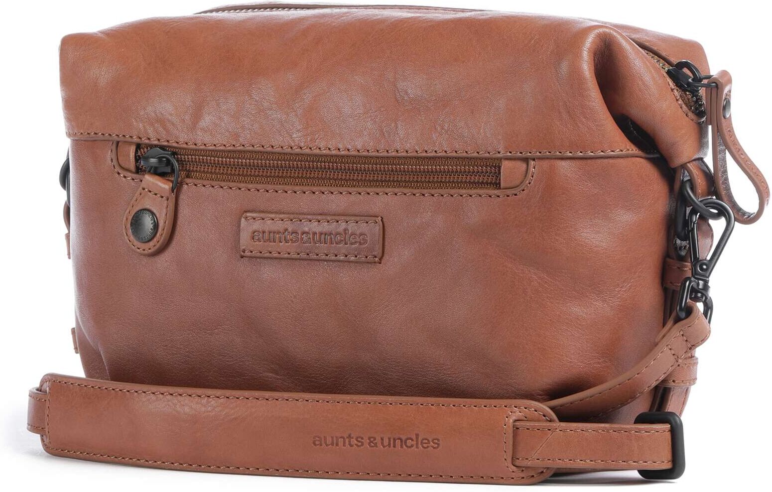 Aunts & Uncles Grandma's Luxury Club Mrs. Cannoli Umhängetasche aus Leder, braun