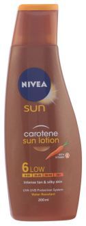 Nivea Deep Tanning Carotene Sun Lotion SPF 6 200 ml 200 ml