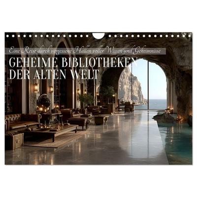 Geheime Bibliotheken der alten Welt (Wandkalender 2027 DIN A4 quer), CALVENDO Monatskalender