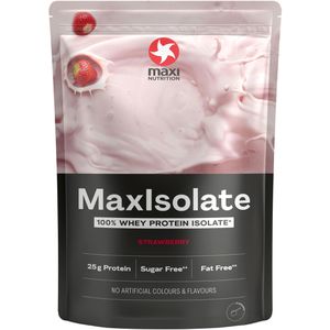 MaxiNutrition Proteinpulver MaxIsolate, 1 kg, 25,5 g Protein je Portion (30 g), Strawberry