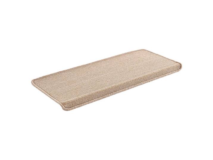 [en.casa] Stufenmatten-Set 15 Tlg., Beige, Kunststoff, Rechteckig, 65x0.7x24 cm, für Fußbodenheizung geeignet, Teppiche & Böden, Bodenbeläge