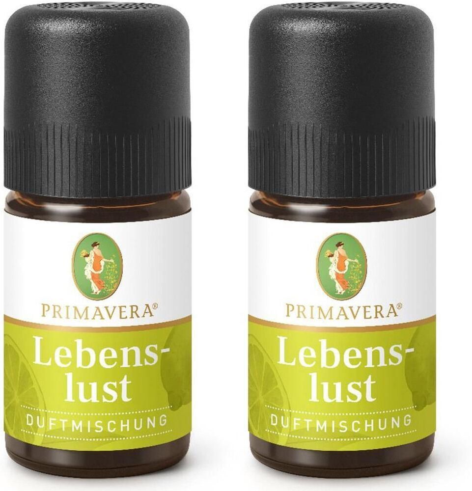 PRIMAVERA Lebenslust Duftmischung ätherisches Öl 2x 2x5 ml Ätherisches
