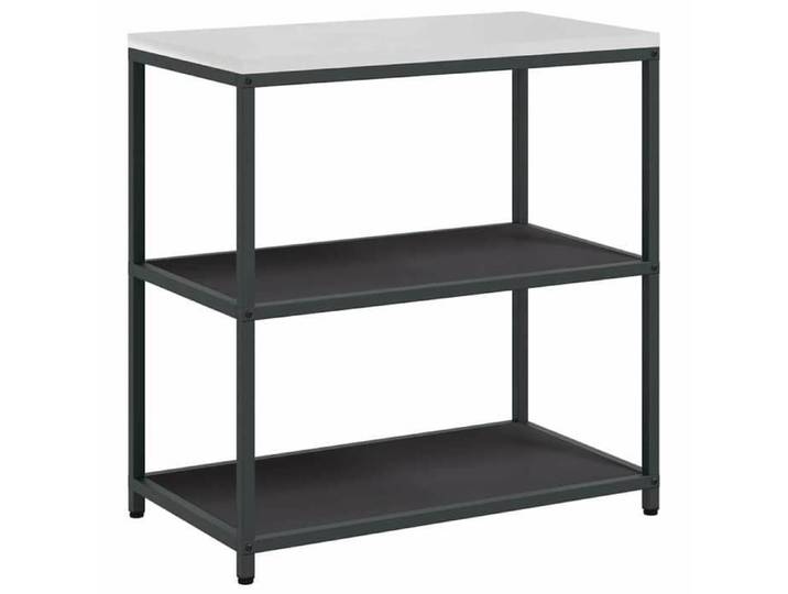 [3510310]Commode/Buffet de cuisine - Étagère de rangement de cuisine avec étagère Noir Acier Poids:18.95 Kg
