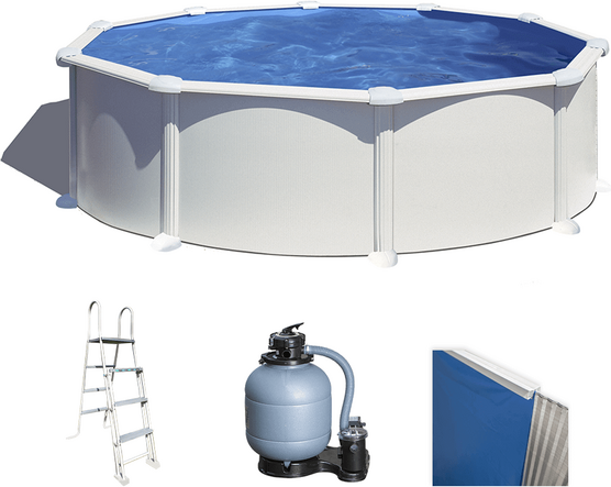 Gre Atlantis Rotonda Ø460 x 132cm - Piscina fuori terra in acciaio