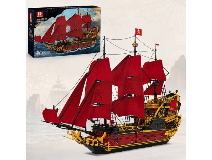 Reobrix 66049 Revenge historisches Segelschiff Konstruktions-Spielset, (5666 St)