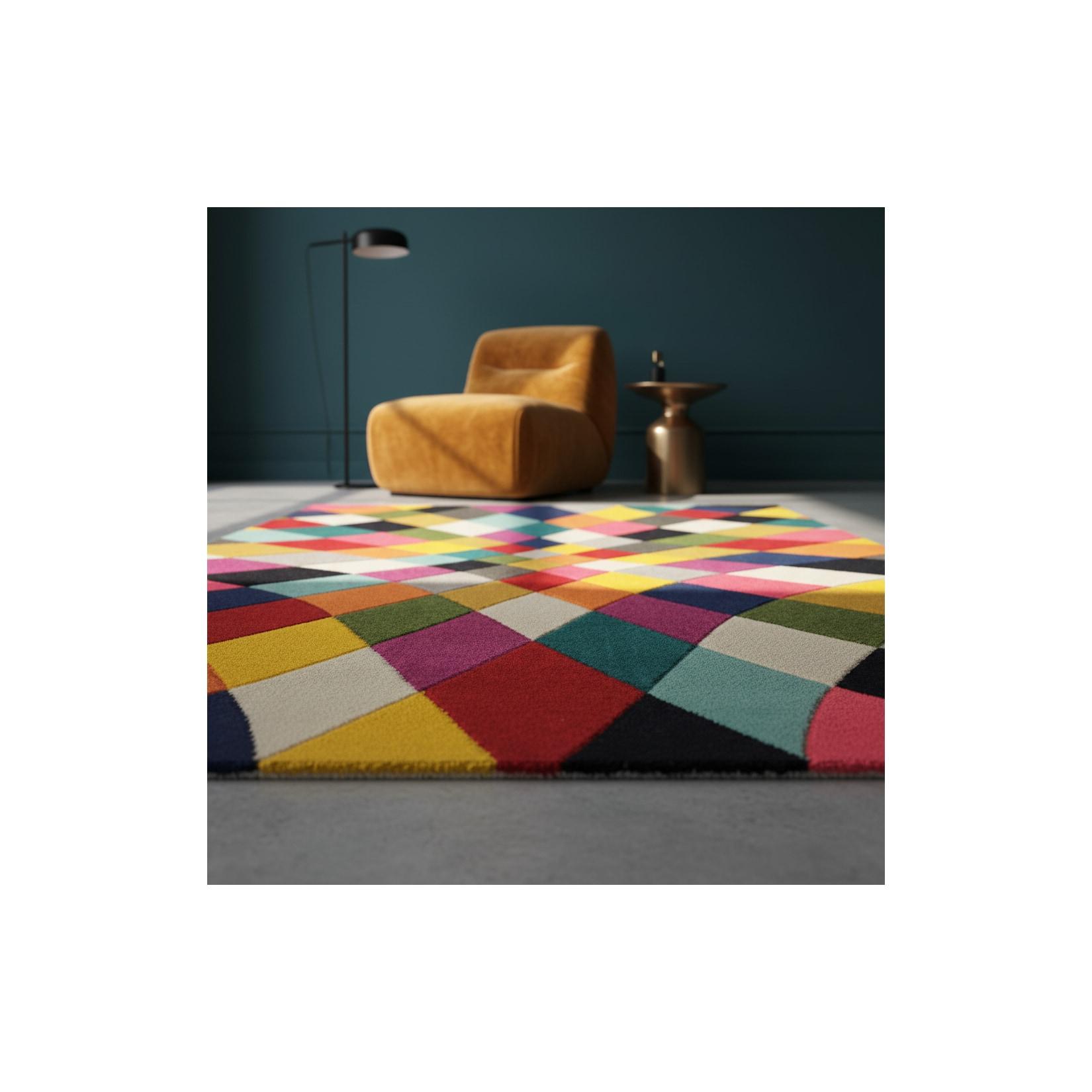 Teppich Rauten Bunt 160 x 230 cm - MEON Kadima Design