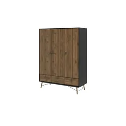 Drehtürenschrank  Ripley , holzfarben , Maße (cm): B: 150 H: 200 T: 60.0