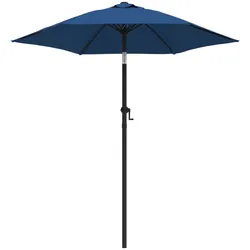 Helloshop26 - Sonnenschirm für den Außenbereich 200 x 211 cm blaues Aluminium 02_0008147