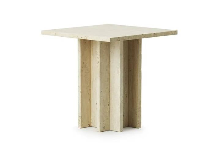 Normann Copenhagen Petite table basse Edge Travertine