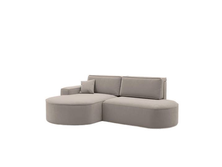 Kaiser Möbel Ecksofa Modena Pro - Komfort Und Stil Stoff Salvador Hellbeige Links, Creme, Holz, 278x179 cm, Wohnzimmer, Sofas & Couches, Wohnlandschaften, Ecksofas