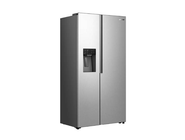 GORENJE Side-by-Side NRS917E61 , Energieeffizienz: E, silber (inox), B:91,1cm H:178,6cm T:61,5cm, Kühlschränke, Wasser-& Eisspender, Side-by-Side