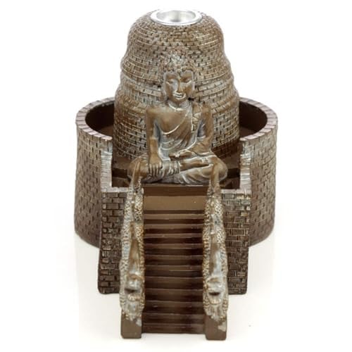 Puckator Thaise Boeddha Tempel Backflow Wierookhouder, meerkleurig