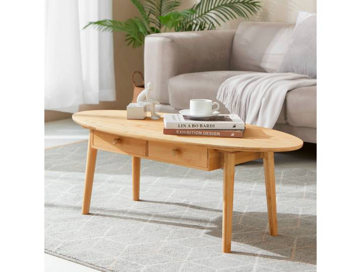 Table basse 'Harboøre' bambou naturel