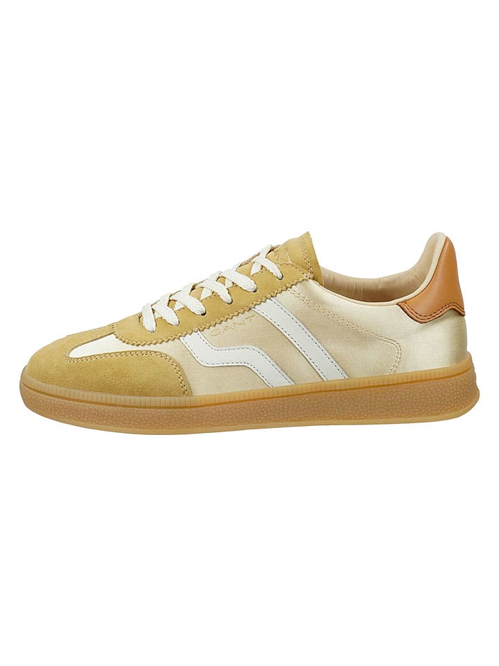 GANT Footwear Leder-Sneakers "Cuzima" in Gold/ Beige - 37