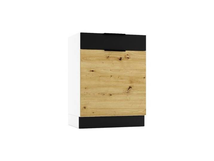 ROYAL24_MARKT Unterschrank – ELENA - stilvoll und ideal für moderne Küchen (Küchen Unterschrank, 1-St., Premium - ELENA D60S1 P/L) Zeitlos - Exklusiv - Top Qualität