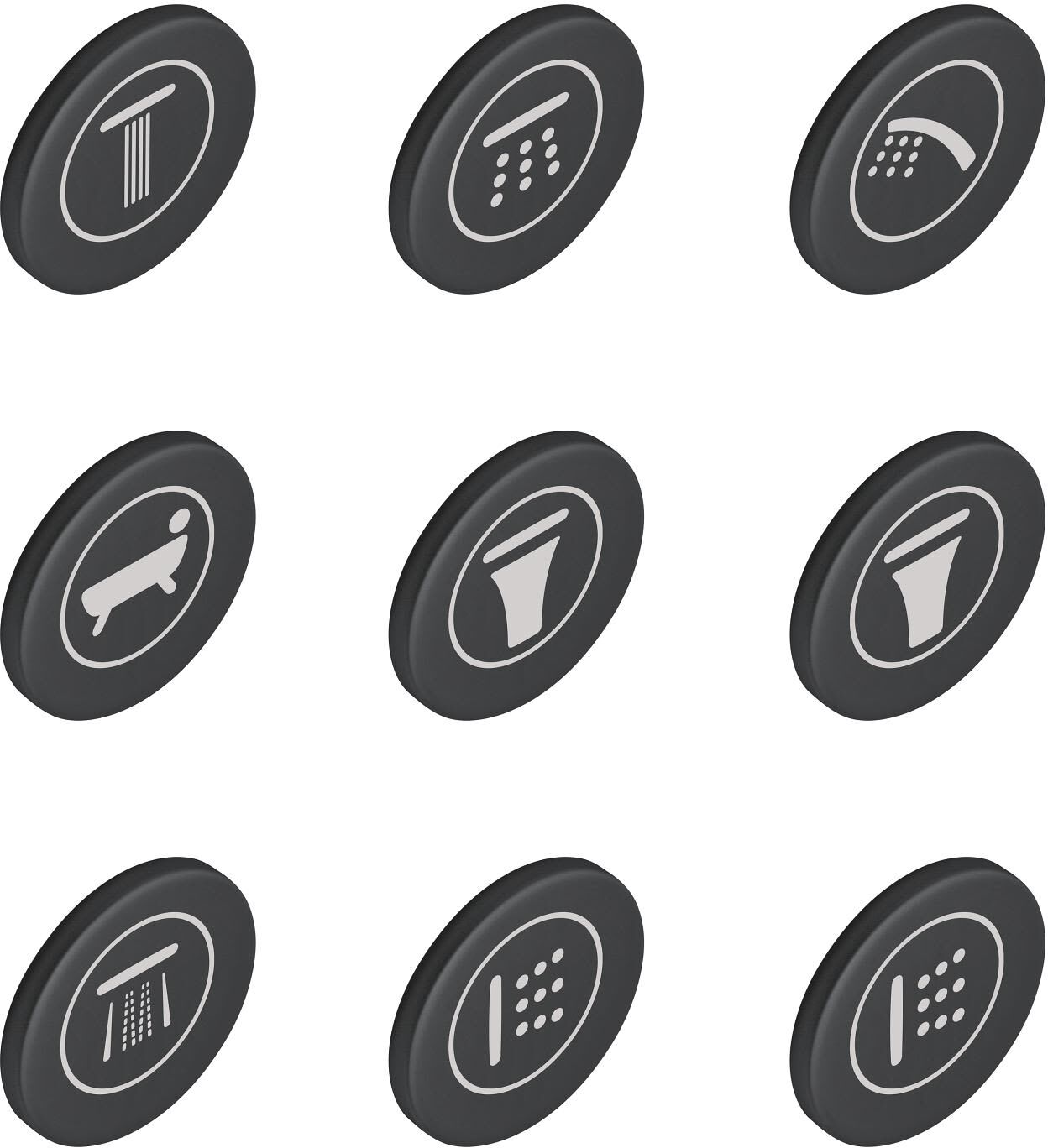 Grohe SmartControl Symbol Caps for Concealed Faucets, 14077XH0