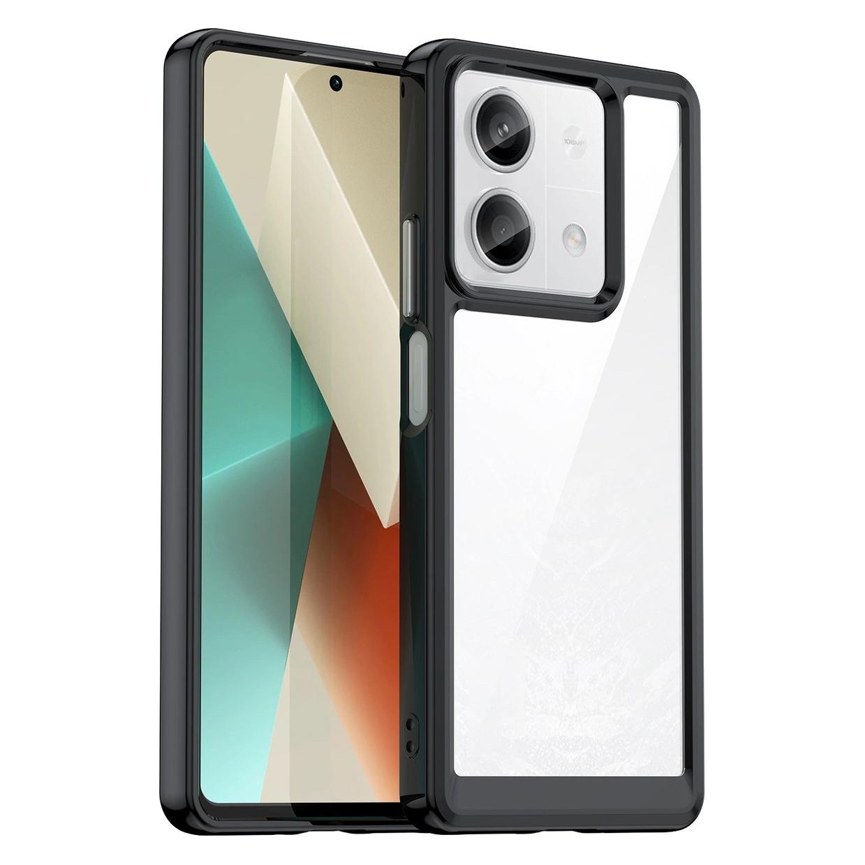Hurtel Outer Space Case mit Gelrahmen für Xiaomi Redmi Note 13 Pro - Schwarz (Xiaomi Redmi Note 13 5G) (1404978613)