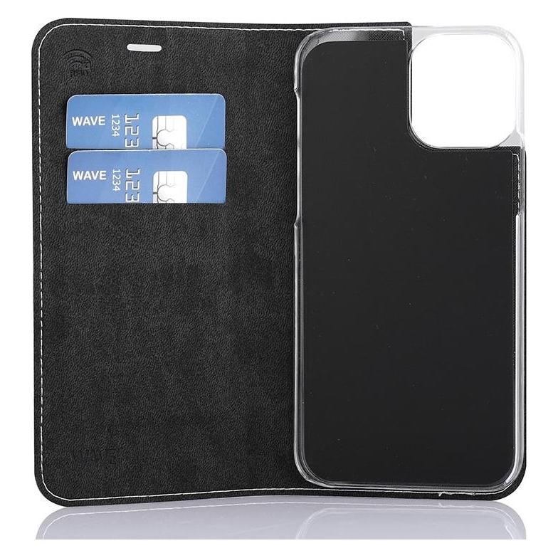 Wave BookCase suojakotelo, iPhone 12 Pro / iPhone 12, ruusukulta (Apple iPhone 12, Apple iPhone 12 Pro) (WAVE-BC-AP-IP12P-RG)