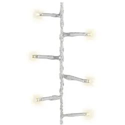 Lumineo KOMPAKTE LED-GIRLANDE, BLINKEND, WARMWEISS, 750 LEDS, TRANSPARENTES KABEL 21M