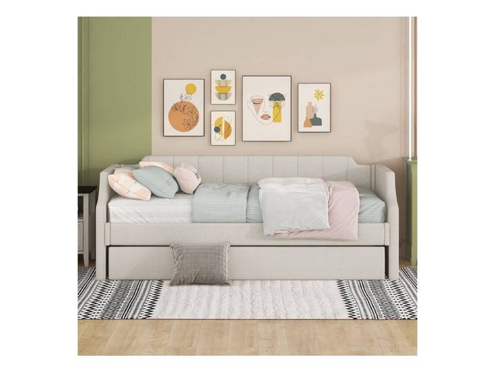 Celya Daybett Polsterbett,Daybett 90 x 200(190) Gepolstertes Daybed mit Rollbett, Multifunktionsbett