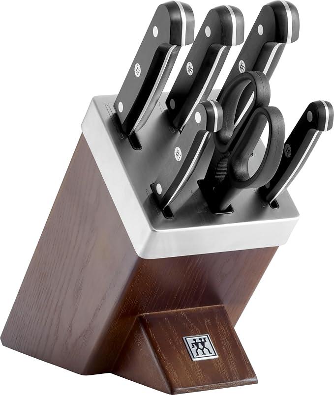 Silecomplaza Gourmet Selbstschärfender Messerblock, 7-teilig, Germany