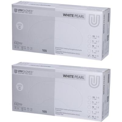 Handschuhe Einmal Nitril XL weiß 2x 2x100 St