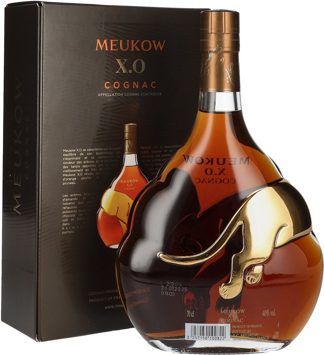 Meukow Cognac Meukow X.O. Cognac Gold 40% Vol. 0,7l in Geschenkbox