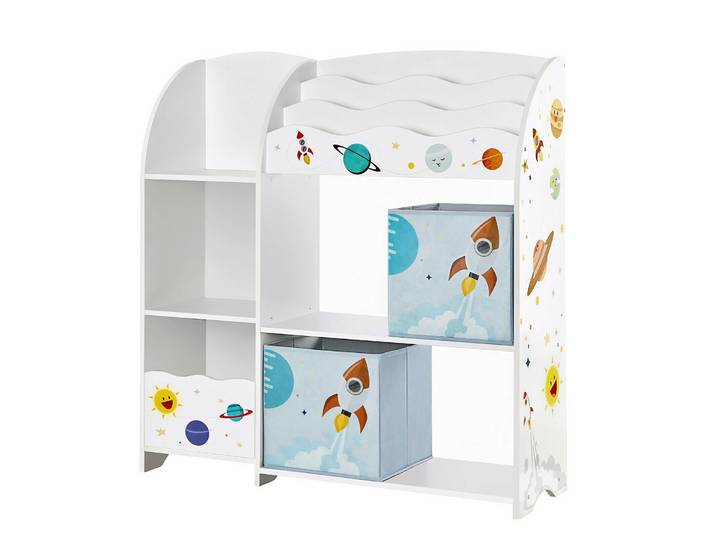 Spielzeugregal Kinderzimmer TINO weiss