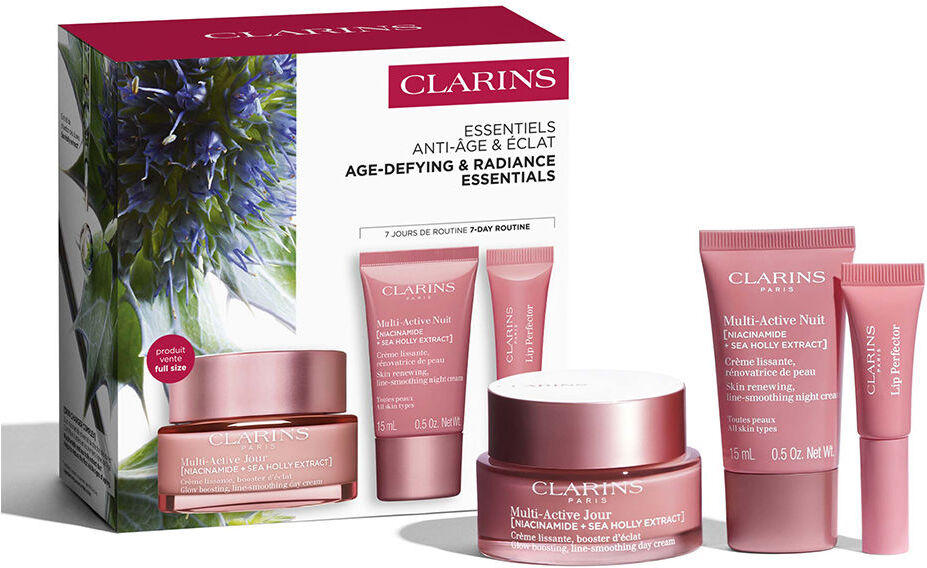 Clarins Crème MULTI-ACTIVE Pour Tous Types De PEAU, Coffret De 3 Pièces
