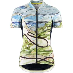 CRAFT ADV Endur Graphic Fahrradtrikot Damen 396332 - blaze/free M