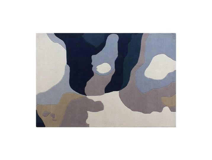 Tapis tufté 100% laine à motifs abstraits - 200 x 290 cm - Multicolore - 2400g/m² - ELINA