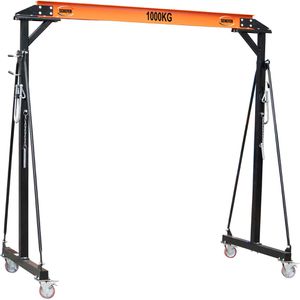 Schefer Werkstattkran PK Premium, Portalkran, 1000 kg Tragkraft, fahrbar, Breite 230 cm, Hubhöhe bis 343 cm