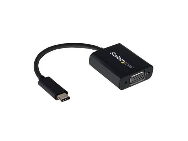 StarTech USB-C naar VGA adapter kabel zwart