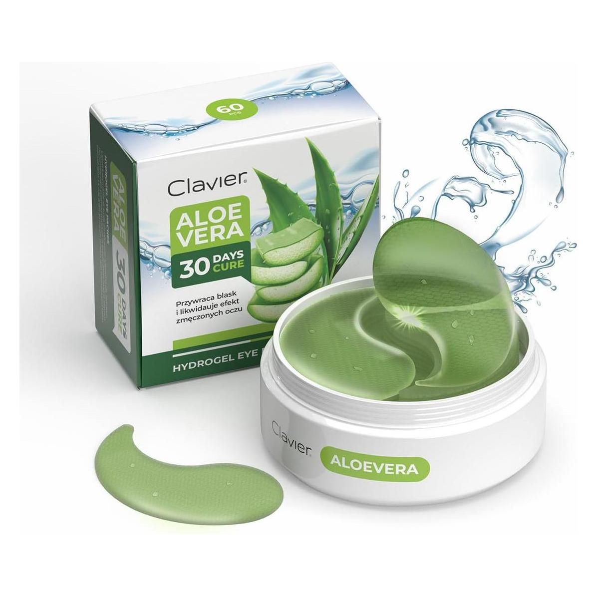 Clavier Bright Look Aloe Vera Eye Patches 60 Pieces (Tag + Nacht) (65483747)