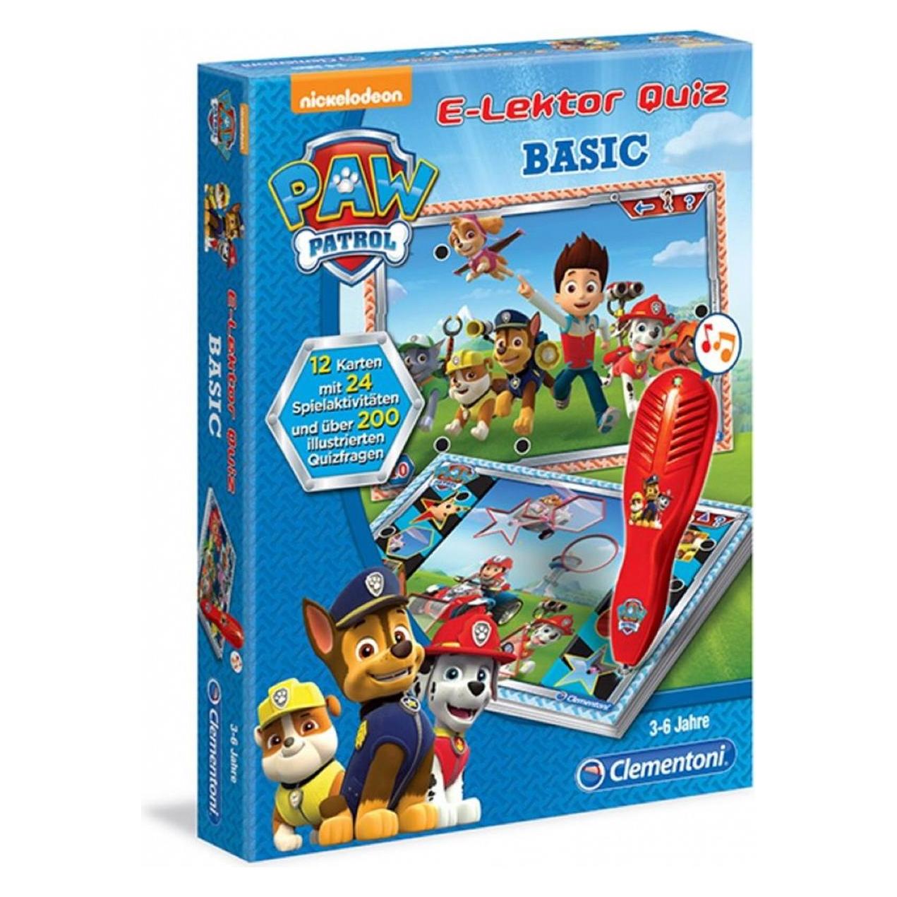 Clementoni E-Lektor Quiz Basic Paw Patrol (Deutsch, 3 - 6 Jahre) (69368)