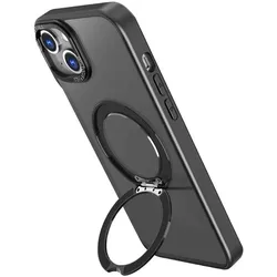 Jaym Coque Renforcée Compatible Iphone 16 Plus Avec Anneau Stand Magsafe Rotatif - Noir -  (Apple iPhone 16 Plus), Smartphone Hülle, Schwarz