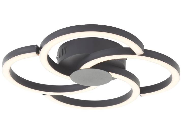 BRILLIANT Deckenleuchte 34cm Fico schwarz IP20 LED integriert