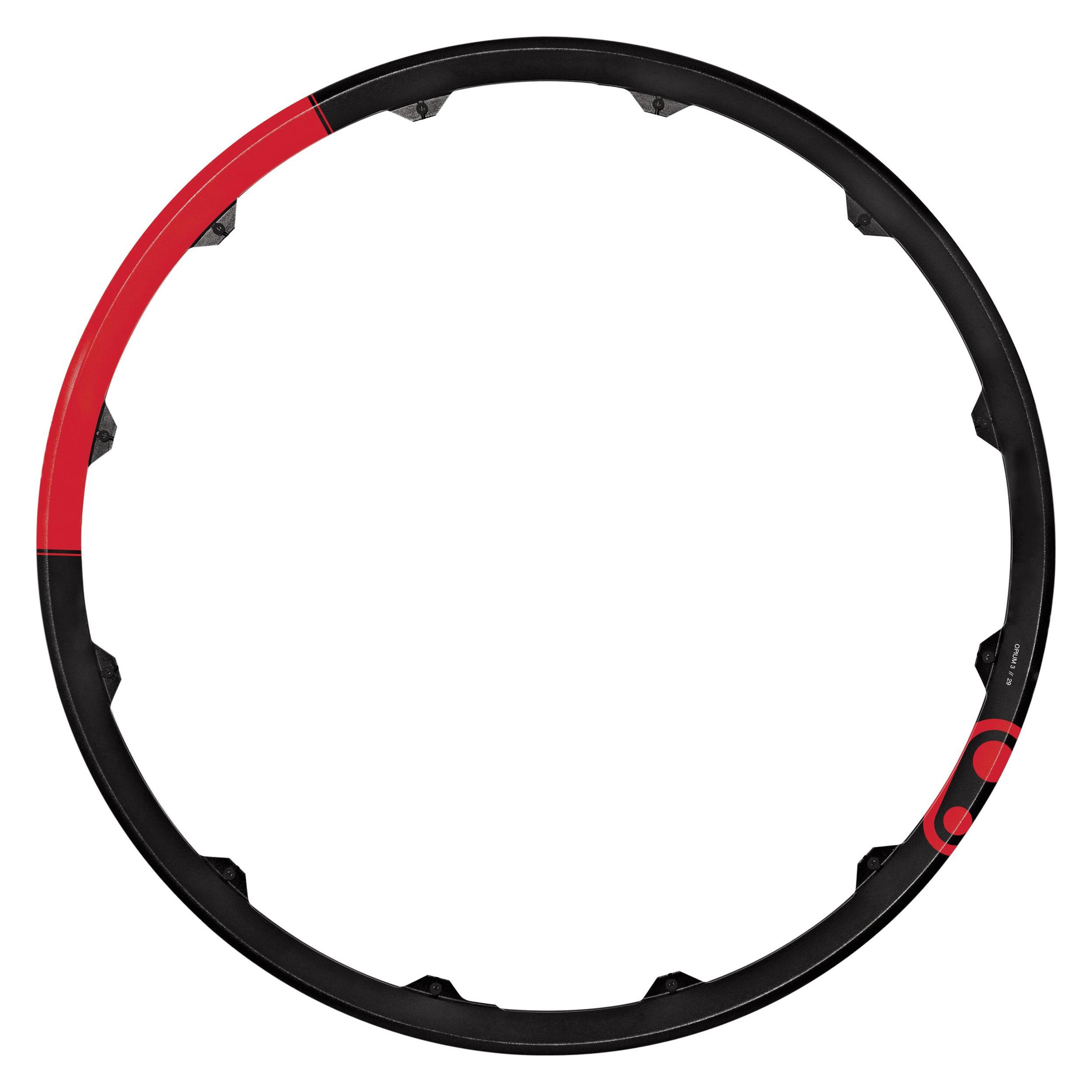 Crankbrothers Wheel Rim Felge, 29", Opium, Level 3, Speichenlänge 166mm, 26mm, black/red (29") (40081398)