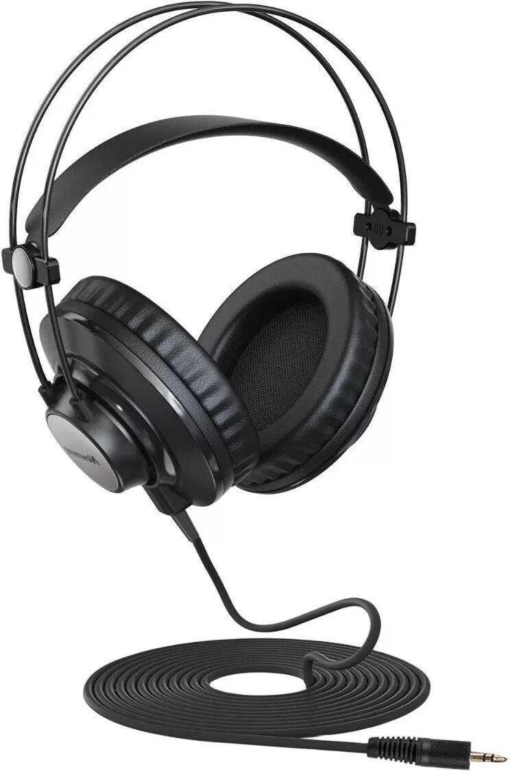 INF D66 Monitor Kopfhörer - Kabelgebundene Over-Ear Kopfhörer mit 40mm Treiber Schwarz
